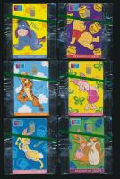 1999 "Micimackó" sorozat, 6 db különféle telefonkártya bontatlan csomagolásban