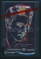 1997 Elvis Presley motívumos telefonkártya bontatlan csomagolásban, rajta Cadillac, "I love Elvis" UV-felülnyomással, ritkaság!
