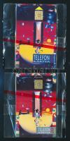 1992 2 db "Gift - Equinox" motívumos telefonkártya (20 ill. 50 egység), bontatlan csomagolásban