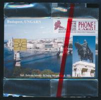 1994 Budapest-Berlin motívumos telefonkártya bontatlan csomagolásban