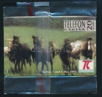 1994 Budapest-Berlin motívumos telefonkártya bontatlan csomagolásban