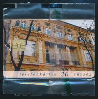 1996 "Postás Művelődési Központ 100" motívumos telefonkártya bontatlan csomagolásban