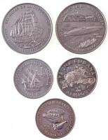 Kuba 1981. 1P Cu-Ni "XIV Közép Amerikai és Karibi Játékok" + 1981. 1P Cu-Ni "Kubai él...