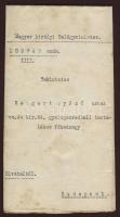 1914 Rendőrfelülegyő kinevezése-esküvel Sándor János belminiszter aláírásával
