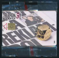 1995 "Hat Reklámügynökség" motívumos telefonkártya bontatlan csomagolásban