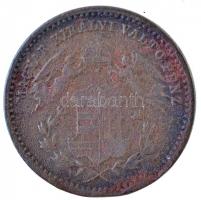 1869KB 1kr Cu "Angyalos címer" T:3 
Adamo M4.1