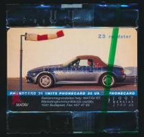1997 "BMW Z3" motívumos telefonkártya bontatlan csomagolásban