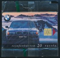 1997 "BMW 750i" motívumos telefonkártya bontatlan csomagolásban