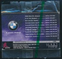 1997 "BMW 750i" motívumos telefonkártya bontatlan csomagolásban
