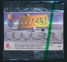 1999 "Transzplantációs Világjátékok" motívumos telefonkártya bontatlan csomagolásban