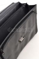 Fekete műbőr aktatáska, jó állapotban, 39x29x9 cm