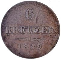 Ausztria 1849C 6kr Ag T:2-,3 Austria 1849C 6 Kreuzer Ag C:VF,F  Krause KM#2200