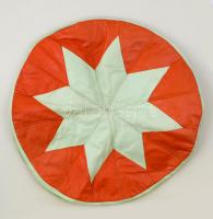 Műbőr puff, töltőanyag nélkül, jó állapotban, d: 55 cm, m: 25 cm