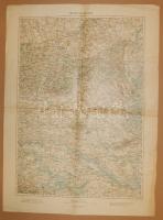 Pécs város osztrák katonai térképe 1892 kiadás