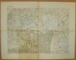 Szekszárd város osztrák katonai térképe 1894 kiadás