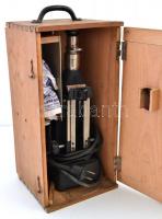 Mom koloriméter, működik,  eredeti sérült fa dobozában, m:29 cm