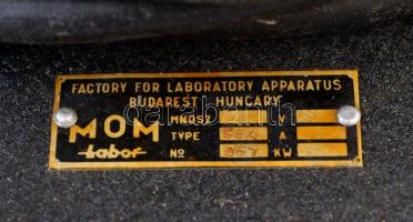 Mom koloriméter, működik,  eredeti sérült fa dobozában, m:29 cm