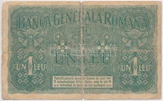 Románia / Német megszállás 1917. 1L T:IV szakadás
Romania / German Occupation 1917. 1 Leu C:VG tear...