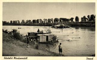 Mindszent, strand, gőzhajó