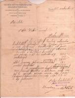 1918 Vecsés, Vecsési Néptakarékpénztár Rt. fejléces számlája, szélén kisebb sérüléssel