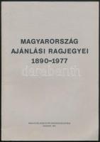 Ajánlási ragjegy gyűjtemény ABC sorrendben füzetbe ragasztva + Magyarország Ajánlási ragjegyei 1890-...