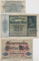 Vegyes 9db-os papírpénz tétel, közte Német 3. Birodalom 1942. 5M, Lengyelország 1932. 100Zl bankjegy...