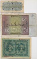 Vegyes 9db-os papírpénz tétel, közte Német 3. Birodalom 1942. 5M, Lengyelország 1932. 100Zl bankjegy...