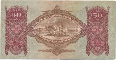 1932. 50P hamis "IGAZSÁGOT MAGYARORSZÁGNAK" felülbélyegzéssel T:III