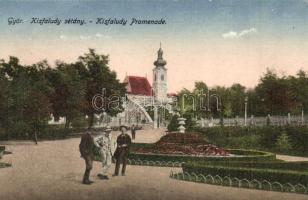 Győr, Kisfaludy sétány, Szántó Imre kiadása (EB)