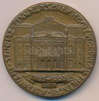1965. "A Debreceni Színház fennállásának 100. évfordulója emlékére 1865-1965" Br emlékplakett (62mm) T:2