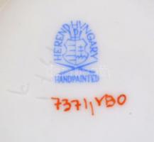 Herendi  Viktória mintás fonott tálka, kézzel festett, jelzett, hibátlan, d: 13 cm