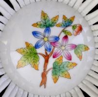 Herendi  VBO mintás fonott tálka. Kézzel festett, hibátlan d: 13 cm