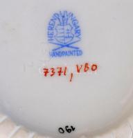 Herendi  VBO mintás fonott tálka. Kézzel festett, hibátlan d: 13 cm