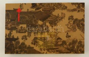 Japán evőpálcikák, tartóval(5 pár, 5 db tartóval), elegáns tartódobozban, szép állapotban, doboz mér...