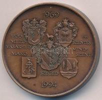 Fritz Mihály (1947-) 1994. "25 éves az Éremgyűjtők Csongrád-megyei Szervezete / Hódmezővásárhel...