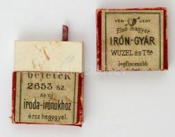 cca 1910 Első Magyar Irongyár reklámos dobozka. 4,5 x 7 cm