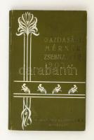 1903 A Gazdasági Mérnök Zsebnaptára. 108p. + reklámok  Gottermayer féle egészvászon kötésben. Kitöltetlen