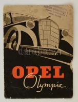 cca 1940 Opel Olympia gépkocsi, színes bemutató füzet / Auto color booklet 12p.