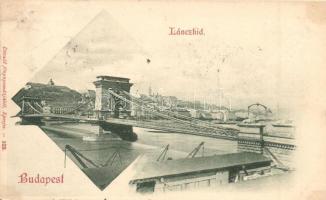 Budapest, Lánchíd, Divald
