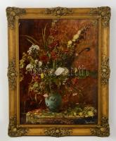 Muncskácsy nyomat üvegezett keretben (kereten kis repedéssel), 38×29 cm