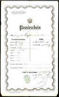 1870 Passir.Schein (útlevél) / Passport
