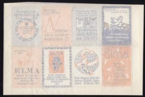1915 ELMA 16db-os levélzáró kisív