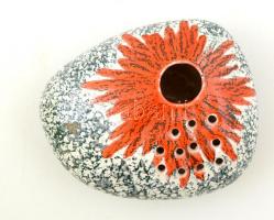 Iparművészi Vállalatos párologtató, mázas kerámia, jelzett, hibátlan, 19×15 cm