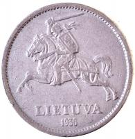 Litvánia 1936. 10L Ag "Vitold litván nagyfejedelem" T:2,2- ph.
Lithuania 1936. 10 Litu Ag...