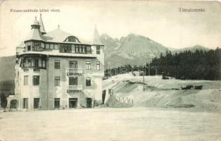 Tátralomnic, Tatranska Lomnica; Palace szálloda hátsó része, Divald Károly 1394. / hotel (kis szakadás / small tear)