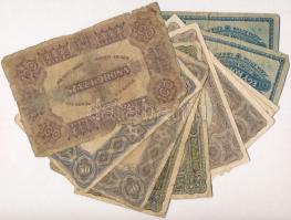 1920. 11db-os vegyes magyar korona bankjegy tétel T:III-IV