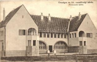 Nagyvárad, Oradea; Országos m. kir. csendőrségi iskola, Parancsnoki épület, Benkö Arthur kiadása / Gendarmery school, commander's building (EK)