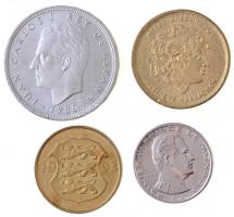 Monaco 1979. 1Fr Ni "III. Rainier" + Spanyolország 1980. 100P Cu-Ni "I. János Károly&...