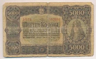 1923. 5000K nyomdahely nélkül, "T.W." jelöléssel T:IV