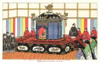 34 db RÉGI főleg megíratlan japán városképes és folklór képeslap / 34 pre-1945 mostly unused Japanese town-view and folklore postcards